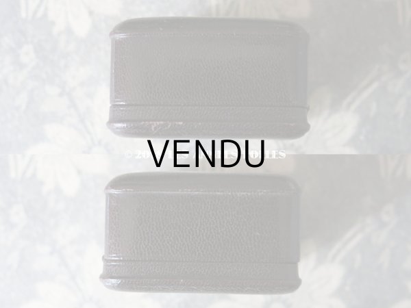 画像6: アンティーク 本革 ジュエリーボックス 王冠 & モノグラム　【MB】  (6)