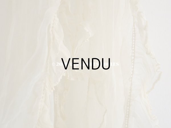 画像11: アンティーク マリアージュのヘッドドレス　シルクオーガンジーのフリル (11)