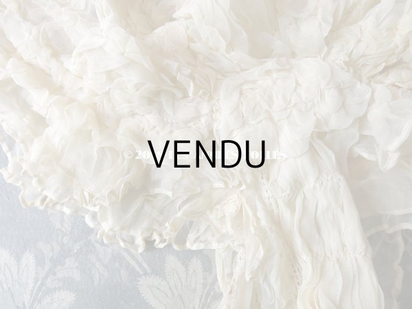 画像13: アンティーク マリアージュのヘッドドレス　シルクオーガンジーのフリル (13)