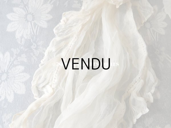 画像16: アンティーク マリアージュのヘッドドレス　シルクオーガンジーのフリル (16)