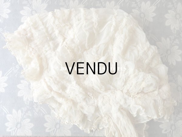 画像12: アンティーク マリアージュのヘッドドレス　シルクオーガンジーのフリル (12)