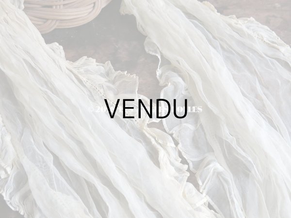 画像6: アンティーク マリアージュのヘッドドレス　シルクオーガンジーのフリル (6)