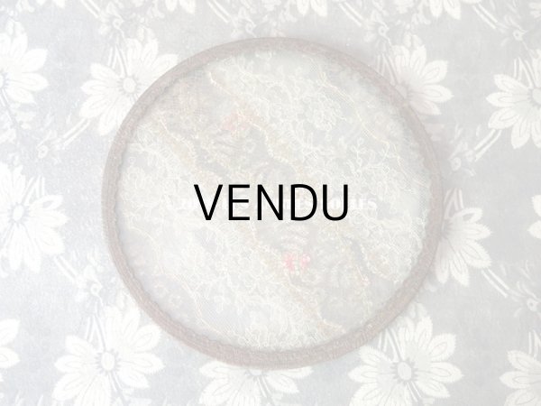 画像7: 19世紀末 アンティーク トレイ　ロココトリム＆レースの装飾 小物入れ (7)