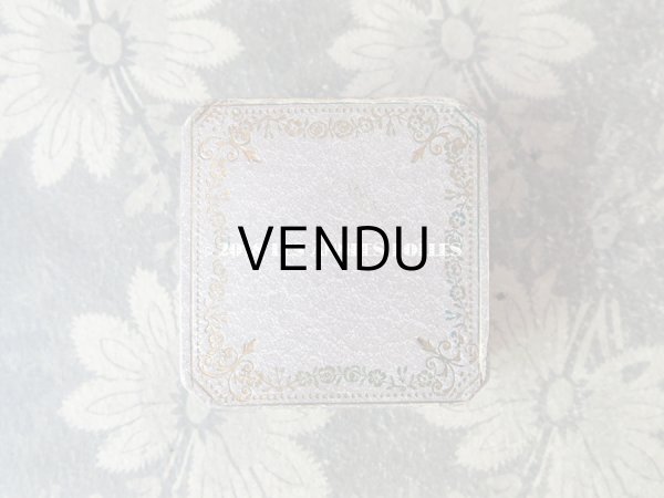 画像3: アンティーク ジュエリーボックス 金彩入り スモーキーパープル (3)