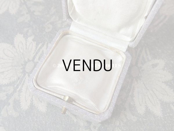 画像8: アンティーク ジュエリーボックス 金彩入り スモーキーパープル (8)