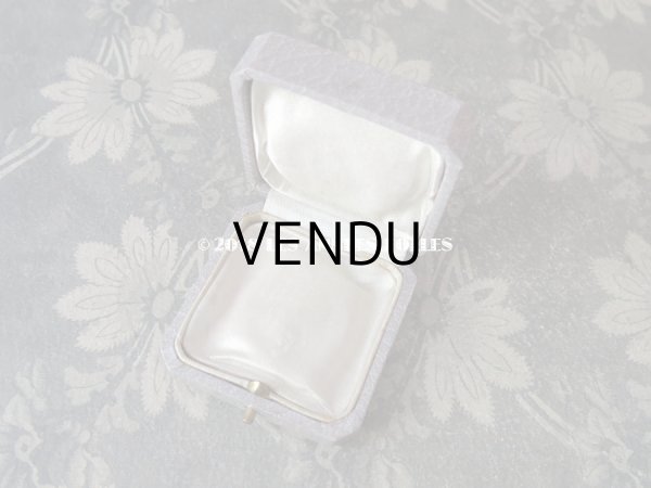 画像7: アンティーク ジュエリーボックス 金彩入り スモーキーパープル (7)