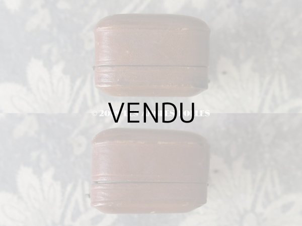 画像5: アンティーク 本革 ジュエリーボックス モノグラム　【P.W.】  (5)