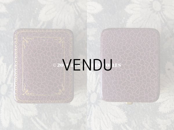 画像3: アンティーク ジュエリーボックス 金彩入り パープル (3)