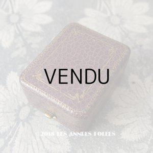 画像: アンティーク ジュエリーボックス 金彩入り パープル