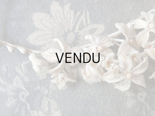 画像4: 1900年代 アンティーク ワックスフラワーのヘッドリース オレンジブロッサム ウェディング 結婚式 ティアラ (4)