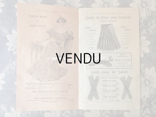 画像3: 1904年 アンティーク プランタンのカタログ　レース＆グローブ LUNDI 22 FEVRIER 1904 - AU PRINTEMPS - (3)