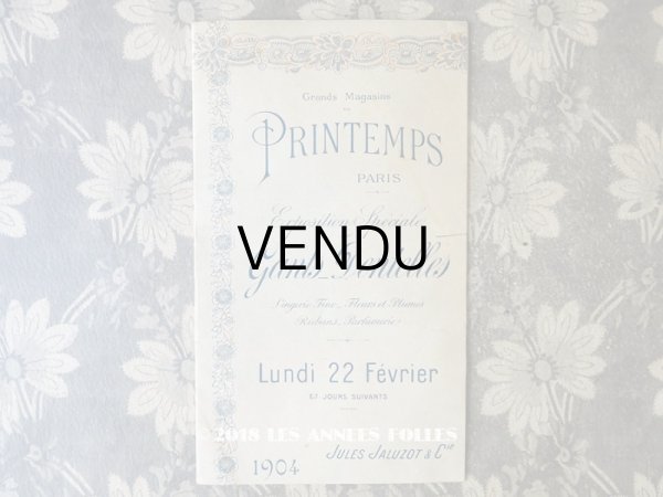 画像1: 1904年 アンティーク プランタンのカタログ　レース＆グローブ LUNDI 22 FEVRIER 1904 - AU PRINTEMPS - (1)