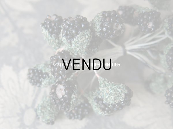 画像8: 1900年代 アンティーク ブラックベリー　コサージュ材料  (8)