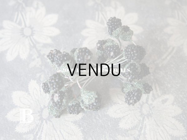 画像7: 1900年代 アンティーク ブラックベリー　コサージュ材料  (7)