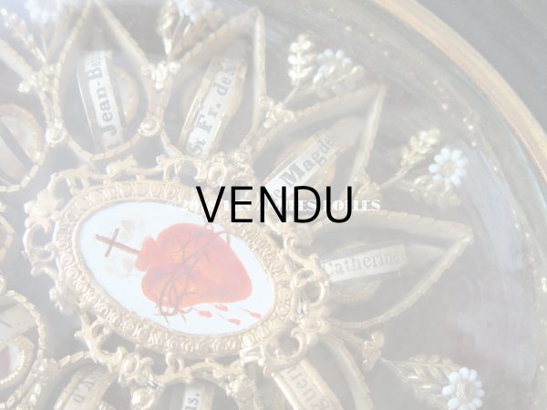 画像5: 19世紀 アンティーク ルリケール　聖遺物のガラスフレーム  聖人の遺品 (5)