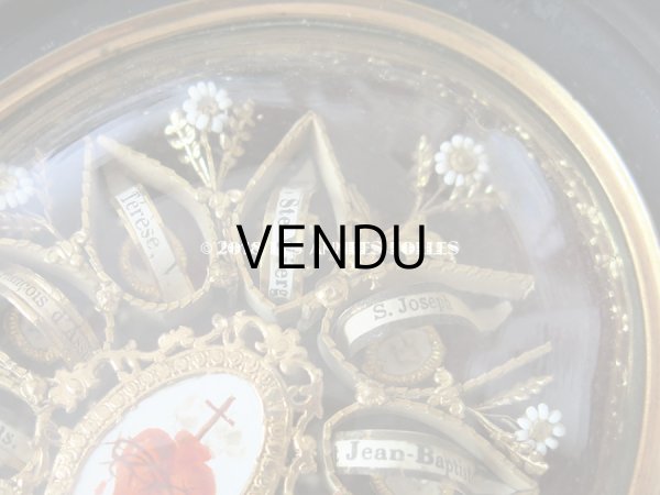 画像6: 19世紀 アンティーク ルリケール　聖遺物のガラスフレーム  聖人の遺品 (6)