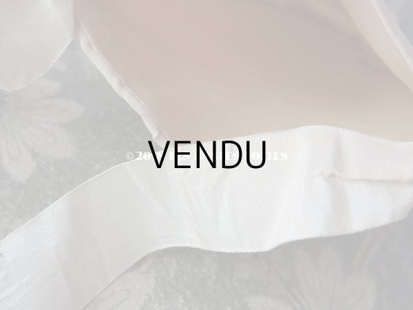 画像4: アンティーク モノグラム刺繍入り  オモニエール ＆ 白レザーグローブのセット (4)