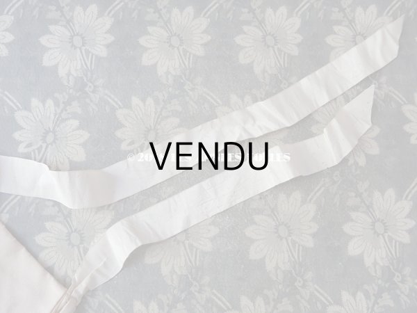 画像5: アンティーク モノグラム刺繍入り  オモニエール ＆ 白レザーグローブのセット (5)