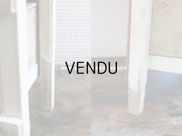 画像7: 1900年代 アンティーク カルトナージュチェスト  薔薇模様 ミラー付 (7)