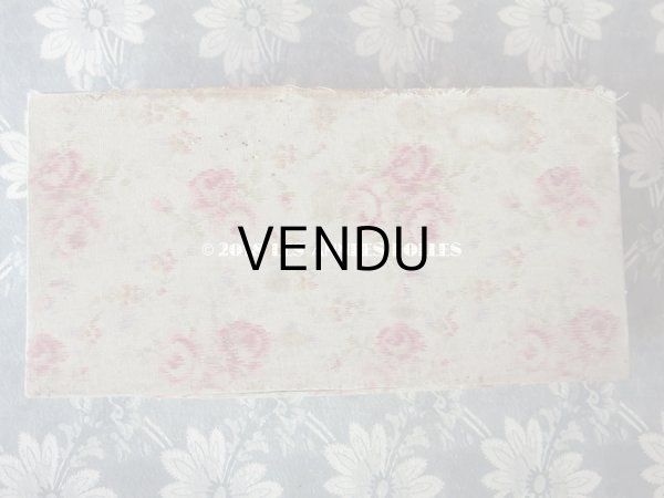 画像17: 1900年代 アンティーク カルトナージュチェスト  薔薇模様 ミラー付 (17)