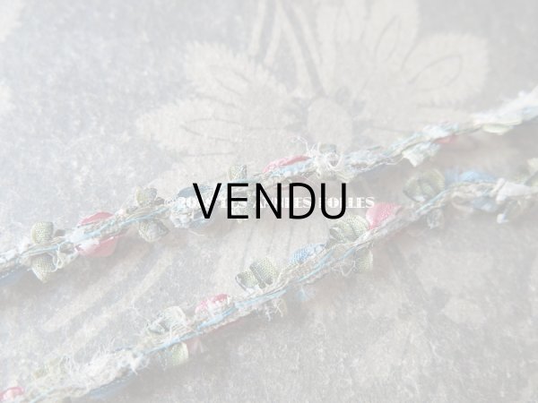 画像5: 19世紀末 アンティーク シルク製 ロココトリム 淡いピンク ロココリボン 43cm (5)