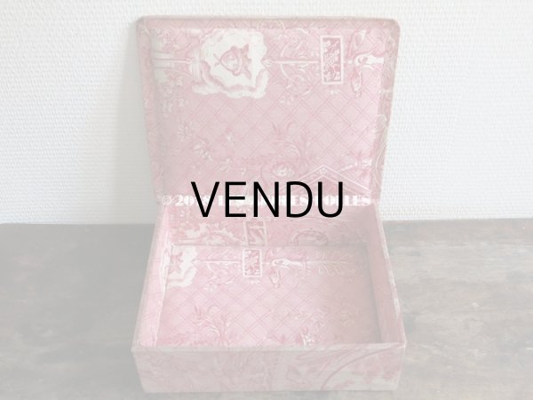 画像4: 1900年代 アンティーク 天使＆鳥＆スフィンクス　カルトナージュボックス (4)