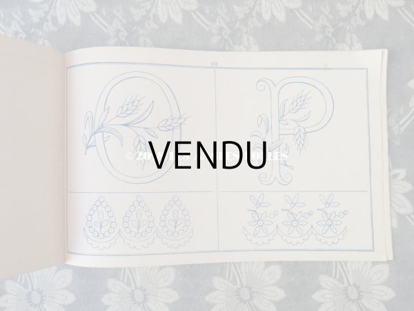 画像9: アンティーク 刺繍図案帳 ALPHABETS DE BRODERIE ANE.MON.A POUYER J.JAMES WEILL Succr. de ANDRE-BERANGER EDITEUR PARIS (9)