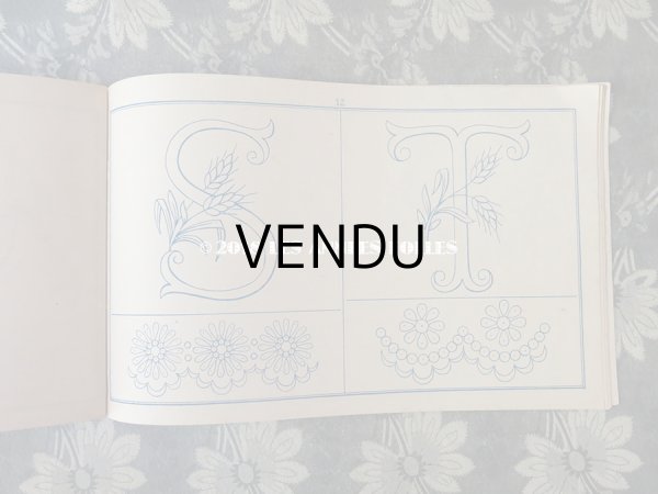 画像6: アンティーク 刺繍図案帳 ALPHABETS DE BRODERIE ANE.MON.A POUYER J.JAMES WEILL Succr. de ANDRE-BERANGER EDITEUR PARIS (6)