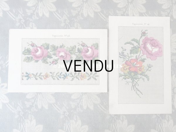 画像9: 19世紀 アンティーク 刺繍図案帳 LA MAITRESSE DE BRODERIE  (9)