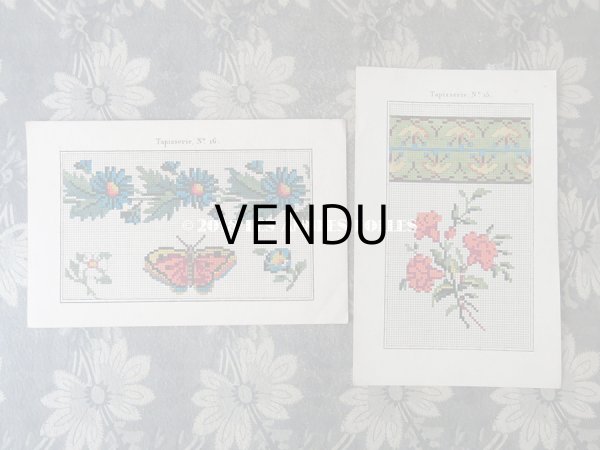 画像10: 19世紀 アンティーク 刺繍図案帳 LA MAITRESSE DE BRODERIE  (10)