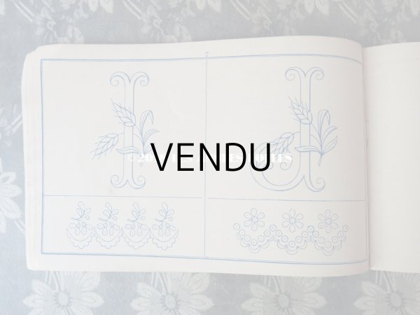 画像5: アンティーク 刺繍図案帳 ALPHABETS DE BRODERIE ANE.MON.A POUYER J.JAMES WEILL Succr. de ANDRE-BERANGER EDITEUR PARIS (5)