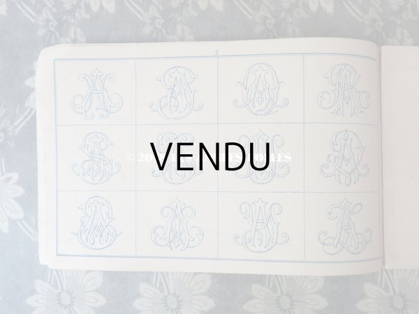 画像3: アンティーク 刺繍図案帳 ALPHABETS DE BRODERIE ANE.MON.A POUYER J.JAMES WEILL Succr. de ANDRE-BERANGER EDITEUR PARIS (3)