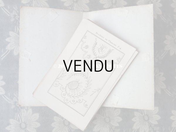 画像4: 19世紀 アンティーク 刺繍図案帳 LA MAITRESSE DE BRODERIE  (4)