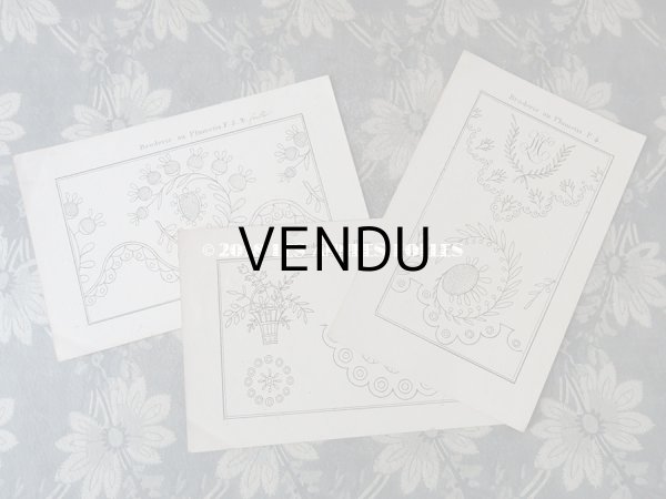 画像5: 19世紀 アンティーク 刺繍図案帳 LA MAITRESSE DE BRODERIE  (5)