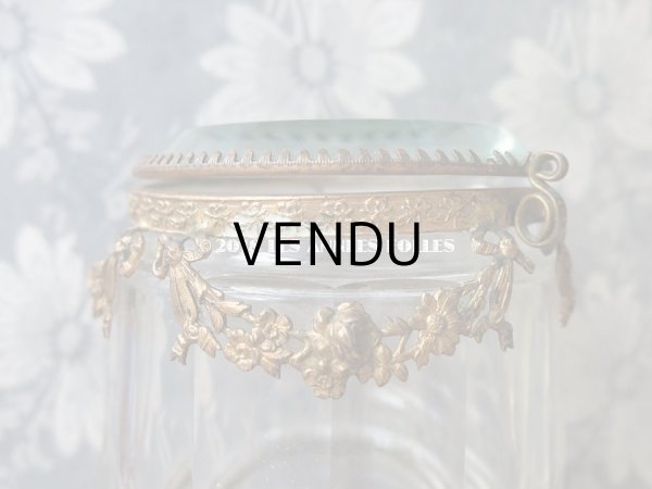 画像16: 19世紀 アンティーク パウダーケース　薔薇＆リボンのガーランド (16)