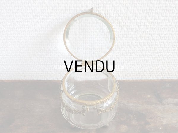 画像7: 19世紀 アンティーク パウダーケース　薔薇＆リボンのガーランド (7)