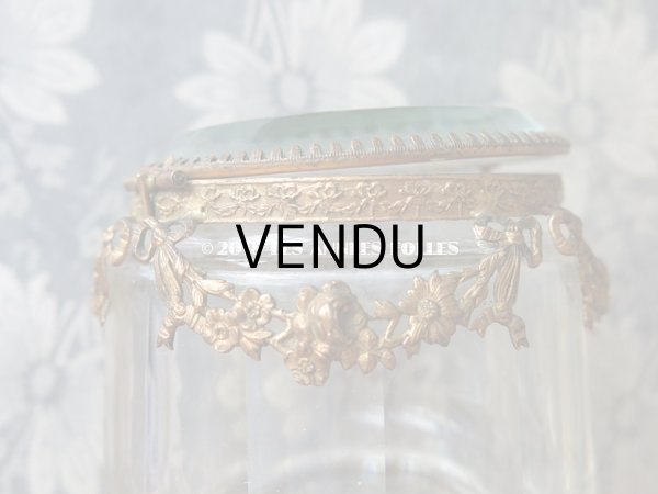 画像15: 19世紀 アンティーク パウダーケース　薔薇＆リボンのガーランド (15)