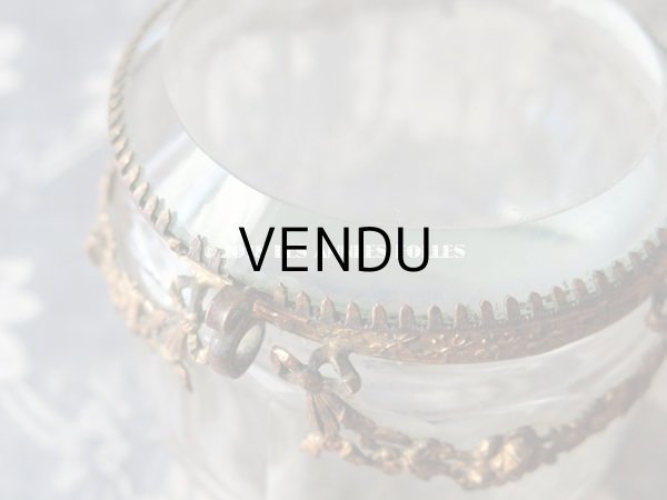 画像11: 19世紀 アンティーク パウダーケース　薔薇＆リボンのガーランド (11)