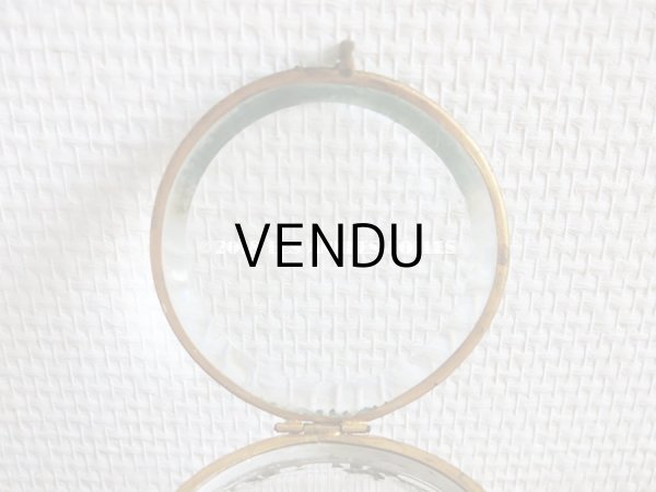 画像8: 19世紀 アンティーク パウダーケース　薔薇＆リボンのガーランド (8)