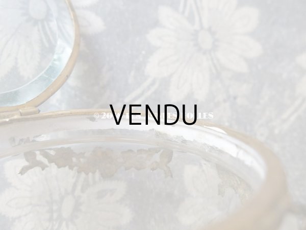 画像17: 19世紀 アンティーク パウダーケース　薔薇＆リボンのガーランド (17)