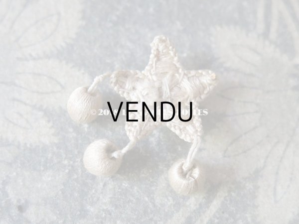 画像5: 19世紀 アンティーク ナポレオン3世時代  シルク製 モチーフ 星型 (5)