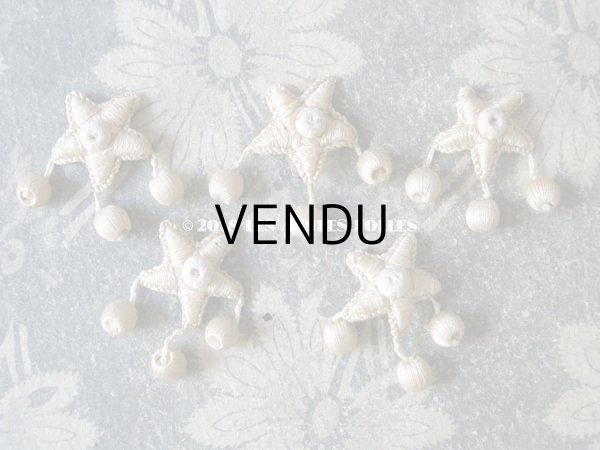 画像3: 19世紀 アンティーク ナポレオン3世時代  シルク製 モチーフ 星型 (3)