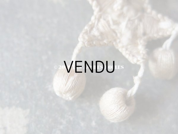 画像6: 19世紀 アンティーク ナポレオン3世時代  シルク製 モチーフ 星型 (6)