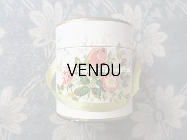 画像4: アンティーク 菫&薔薇のパフュームボックス 帽子箱 (4)