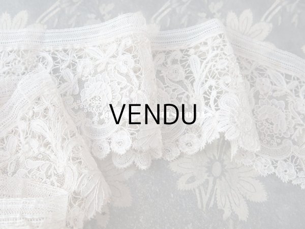 画像8: 19世紀　アンティーク デュシェスレース　ボビンレース ＆ ポワン・ド・ガーズ  【ポワン・ド・ガーズ】 (8)