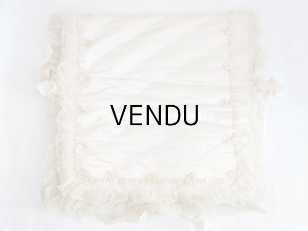 画像7: 新品同様 1900年代 アンティーク シルク製 ピンクベージュの大きなポシェット 鈴蘭＆ライラックのブーケ (7)