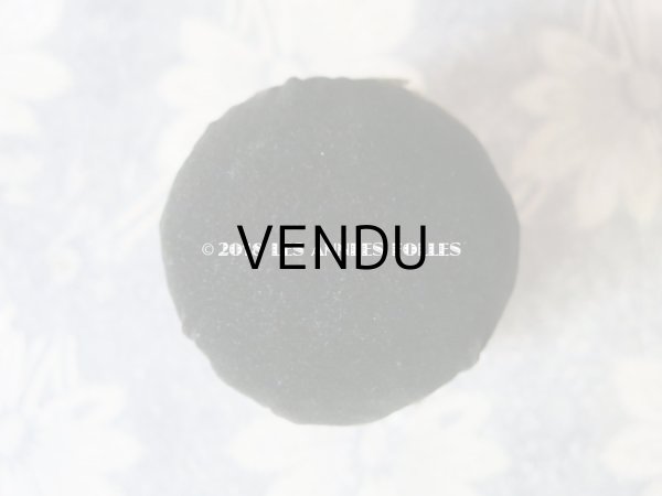 画像5: 1900年代 アンティーク ピンクッション付 紫のガラスケース 薔薇のガーランド  (5)