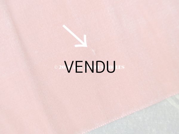 画像7: 19世紀末 アンティーク シルク製 幅広 ベルベットのリボン サーモンピンク 3.2m　幅10cm (7)