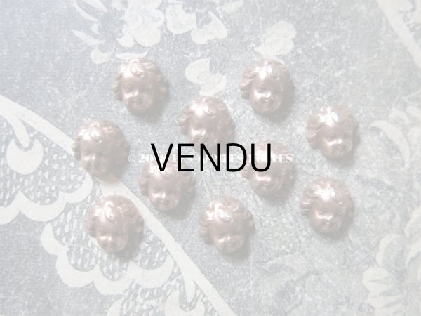 画像9: アンティーク メタル製モチーフ 小さな天使 ジュエリー用  (9)