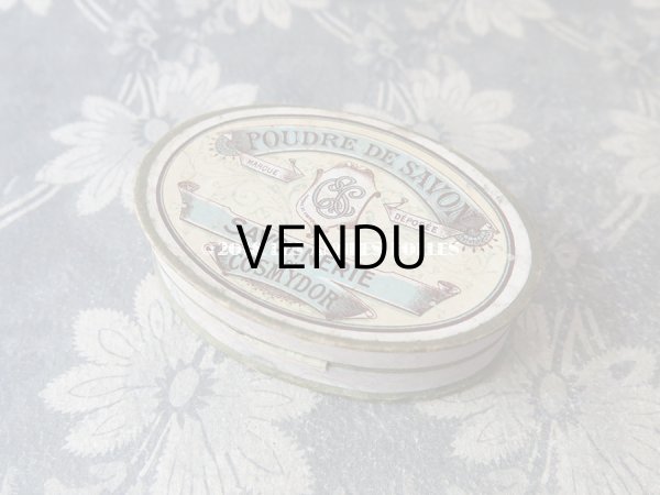 画像3: アンティーク ソープボックス  POUDRE DE SAVON  - COSMYDOR - (3)
